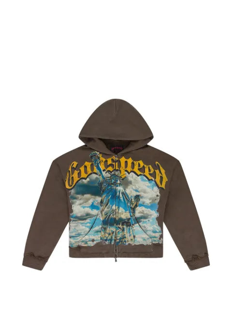 GODSPEED Chrome Liberty V2 zip-up hoodie