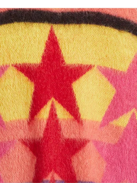 Palm Angels star-intarsia mohair-blend sweater