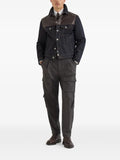 Brunello Cucinelli paneled no-fade denim four-pocket jacket