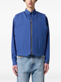 MSGM reversible quilted pinstripe gilet
