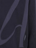 Emporio Armani French terry jersey hoodie with oversized EA embroidery
