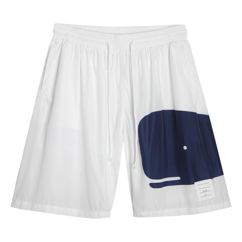 Thom Browne Style Whale Beach Sun Protection Shorts - Quick - Dry Swim Shorts