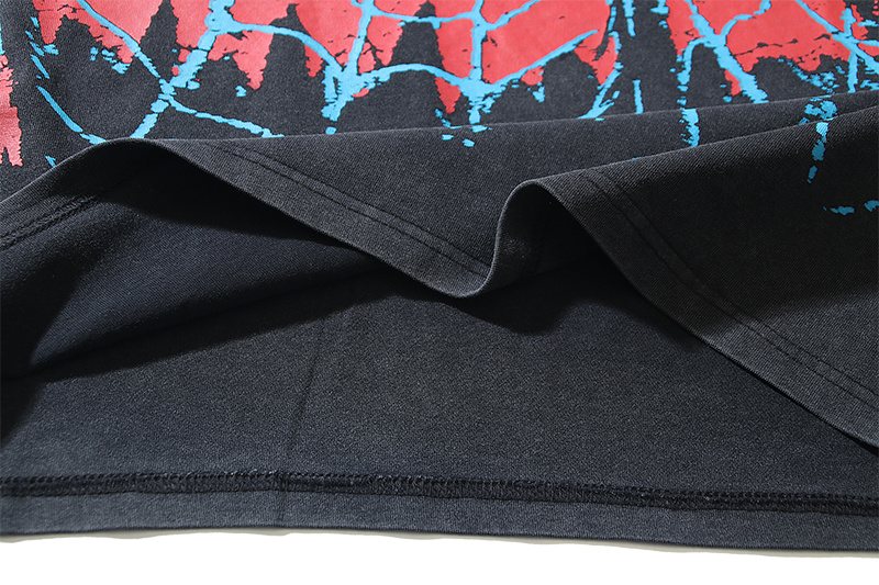 VALE USA Spider Festival Graphic Washed Black T-Shirt