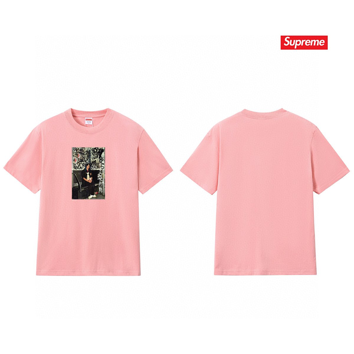 Supreme Pink Lady Graphic T-Shirt
