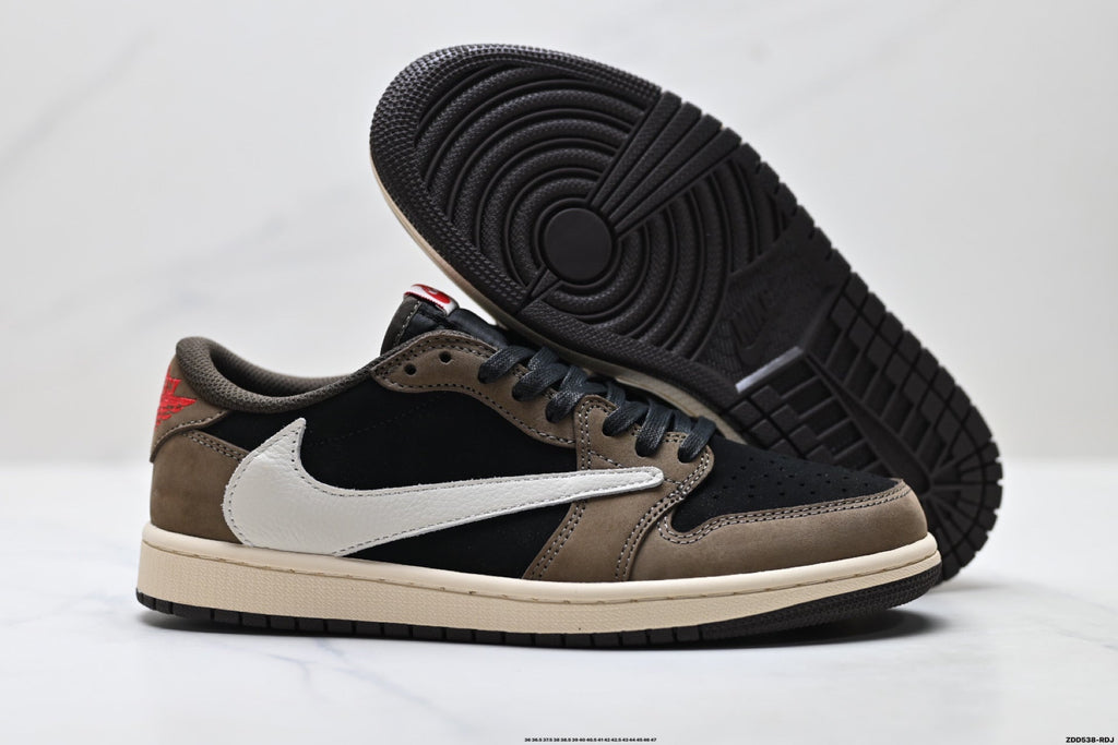 Nike Low-Top Sneakers Black Brown Beige Unisex Style 43