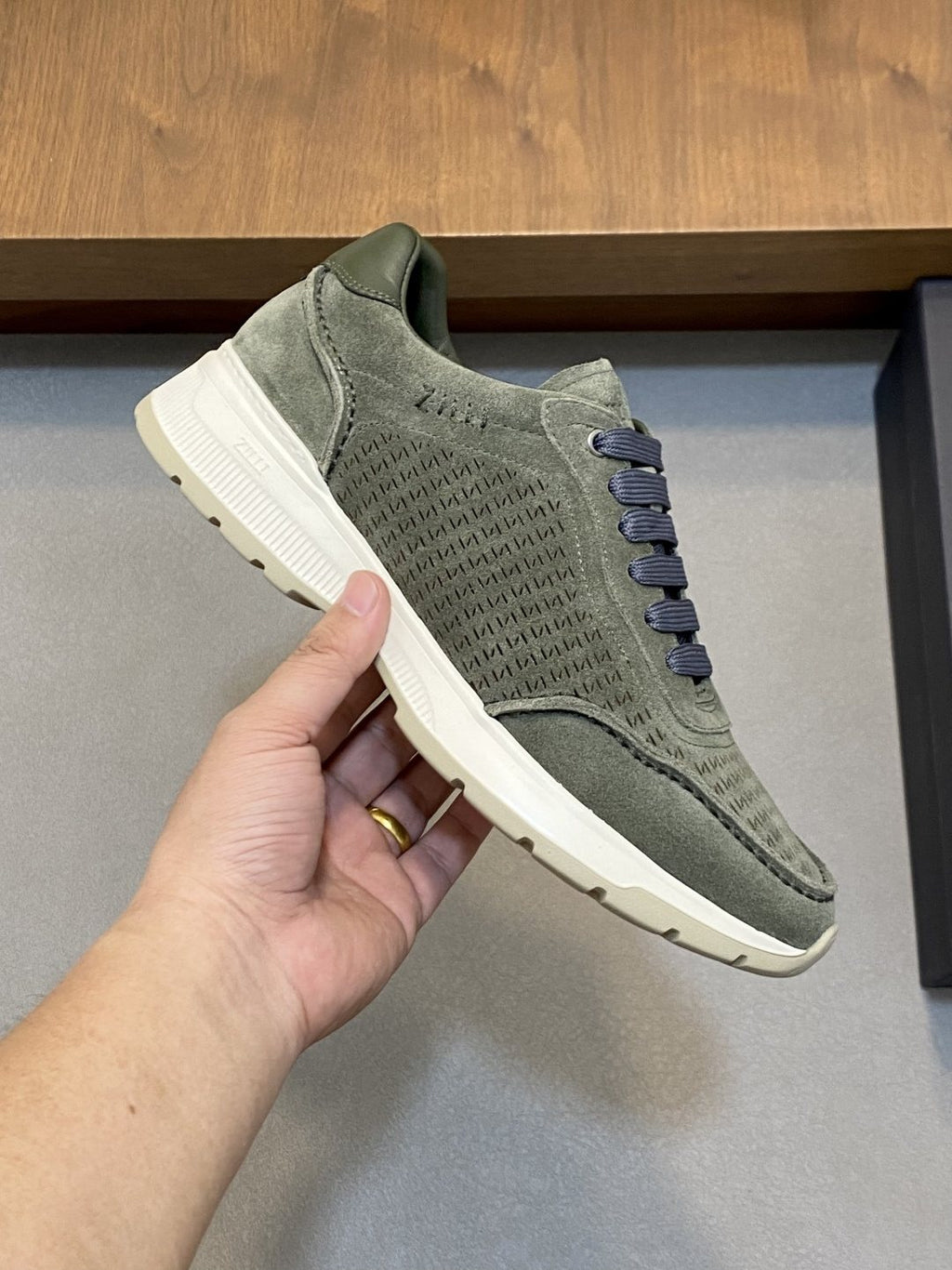 Zilli Men's Textured Lace-Up Sneakers