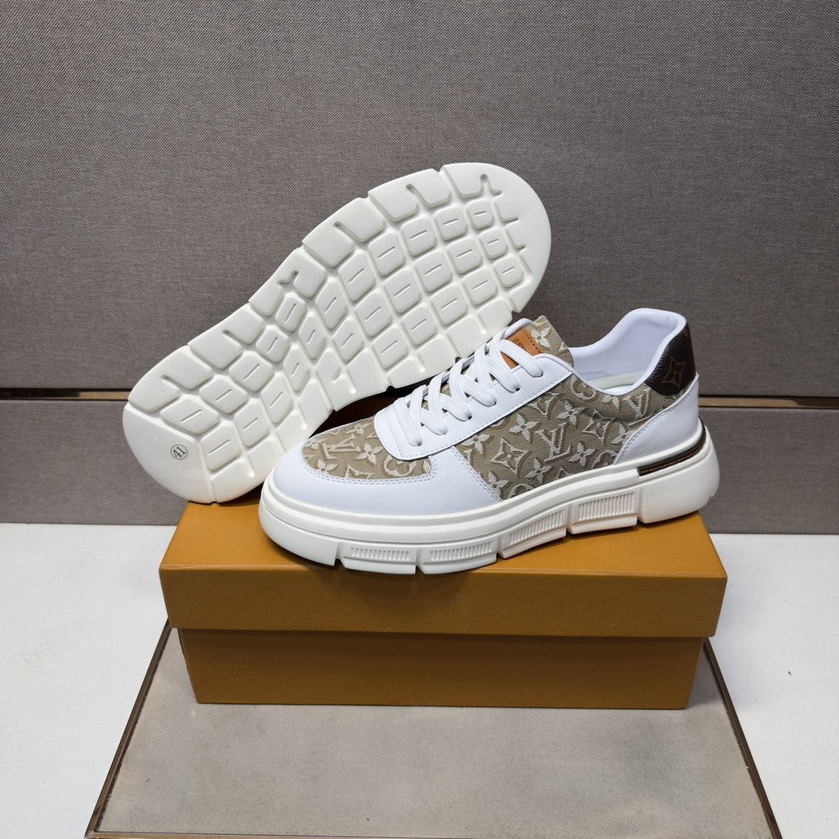 Louis Vuitton Monogram Panel Low-Top Sneakers